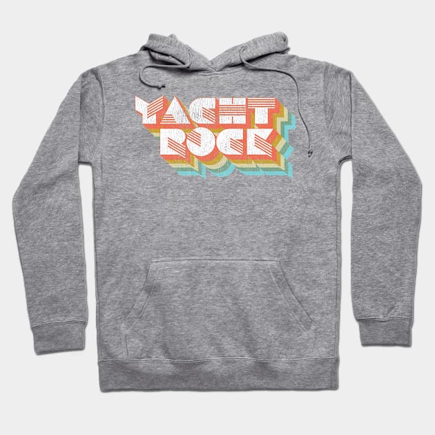 Vintage Fade Yacht Rock Party Boat Drinking graphic Hoodie by Vector Deluxe